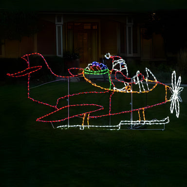 Brite Ideas LED Santa Plane